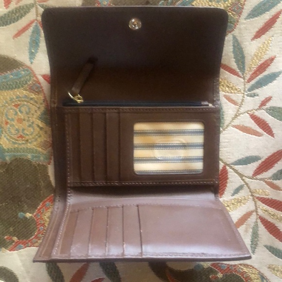 Dooney & Bourke Dark Brown Leather Wallet - Picture 3 of 6